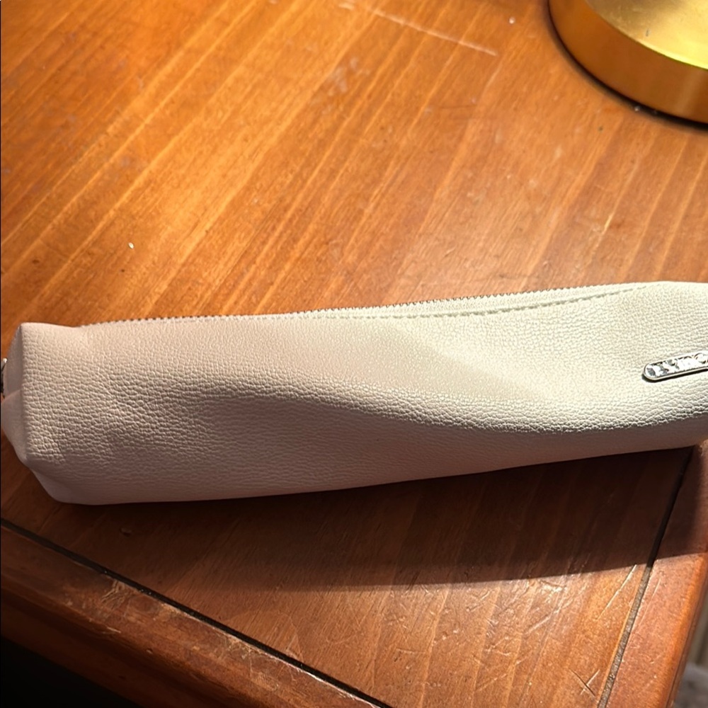 Tymo Cream Leather Pencil Case